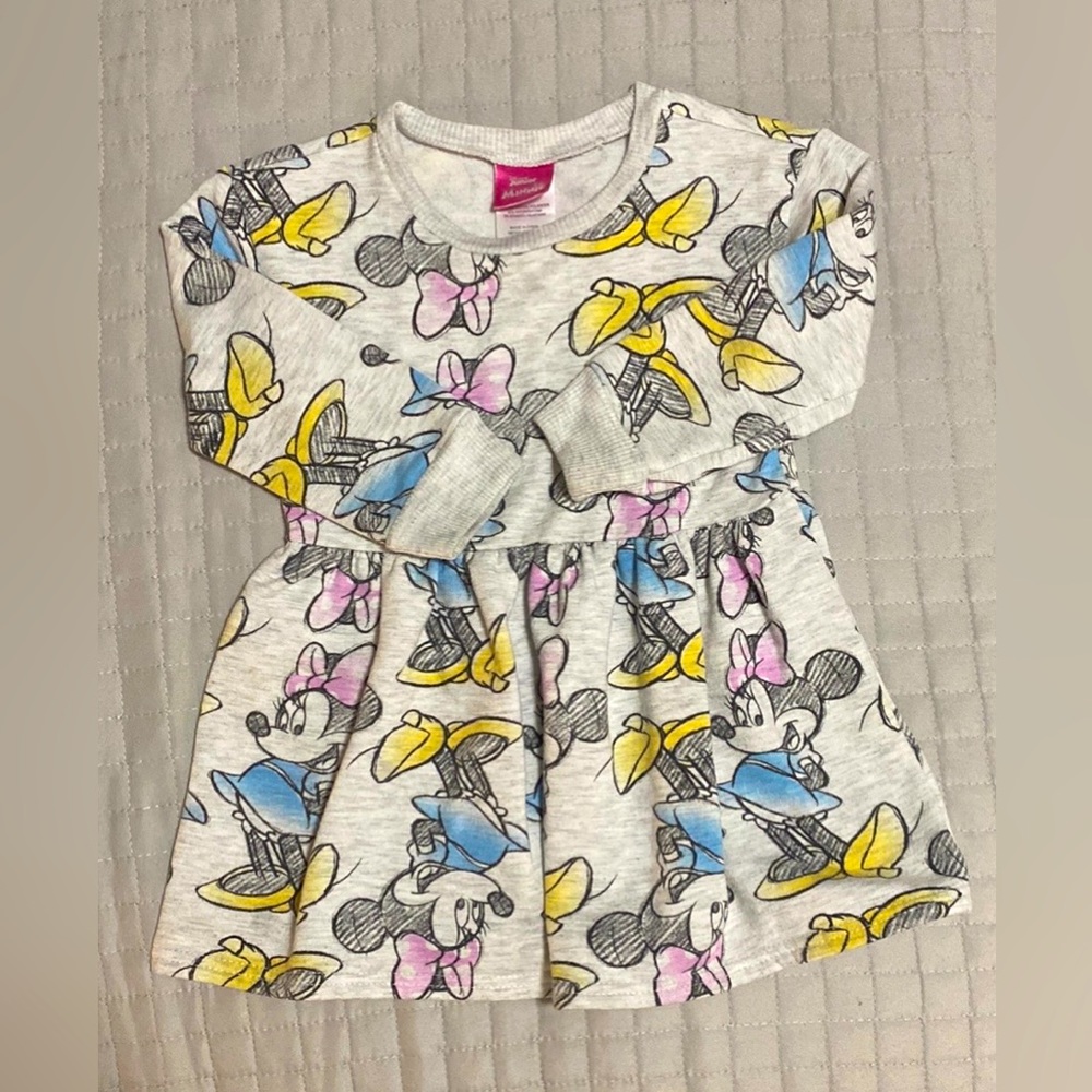 Disney Minnie Mouse Knit Dress | Size: 2T | Color: Gray